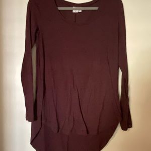 BP Long-sleeve; burgundy